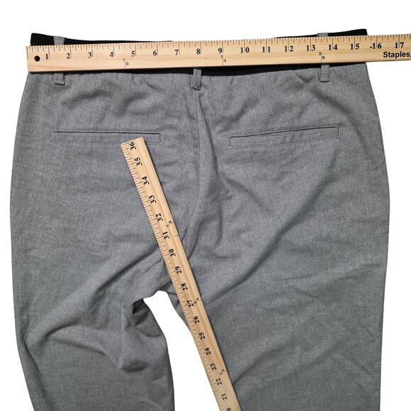 ZARA Men’s Gray Slim Fit Dress Pants Black Waistband Detail Size M - Picture 4 of 6